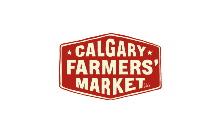 Calgary Farmers' Market logo in white background